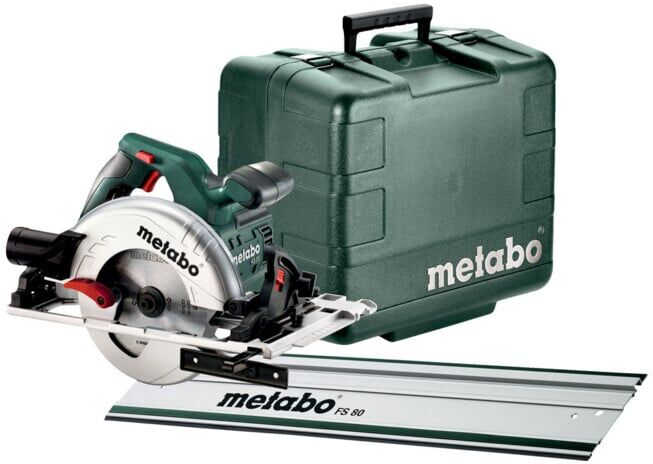 Metabo Scie circulaire portative KS 55 FS set avec rail de guidage FS 80 ; coffret plastique (691088000)
