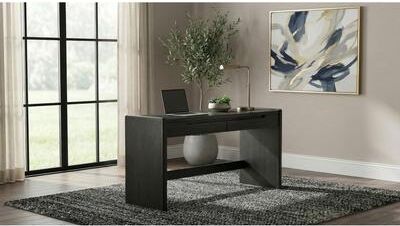 Coaster Leandro 2-drawer Home Office Writing Desk Burnished Black