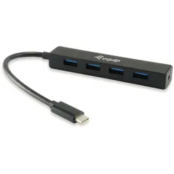 Equip 128954 Schnittstellen-Hub USB 3.2 Gen 1 (3.1 Gen 1) Type-C 5000 Mbit/s Schwarz