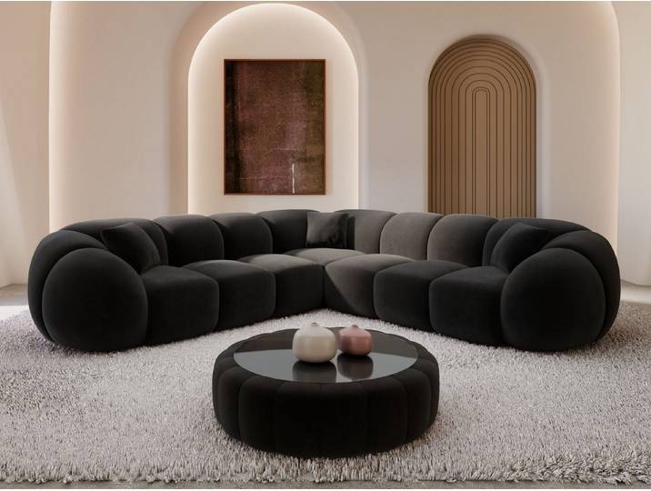 Sofa Dreams Ecksofa Polster Ecksofa Valderosa L Form, Ecksofa, L-Form, Zeitloser Look in L-Form, 2 Zierkissen inklusive