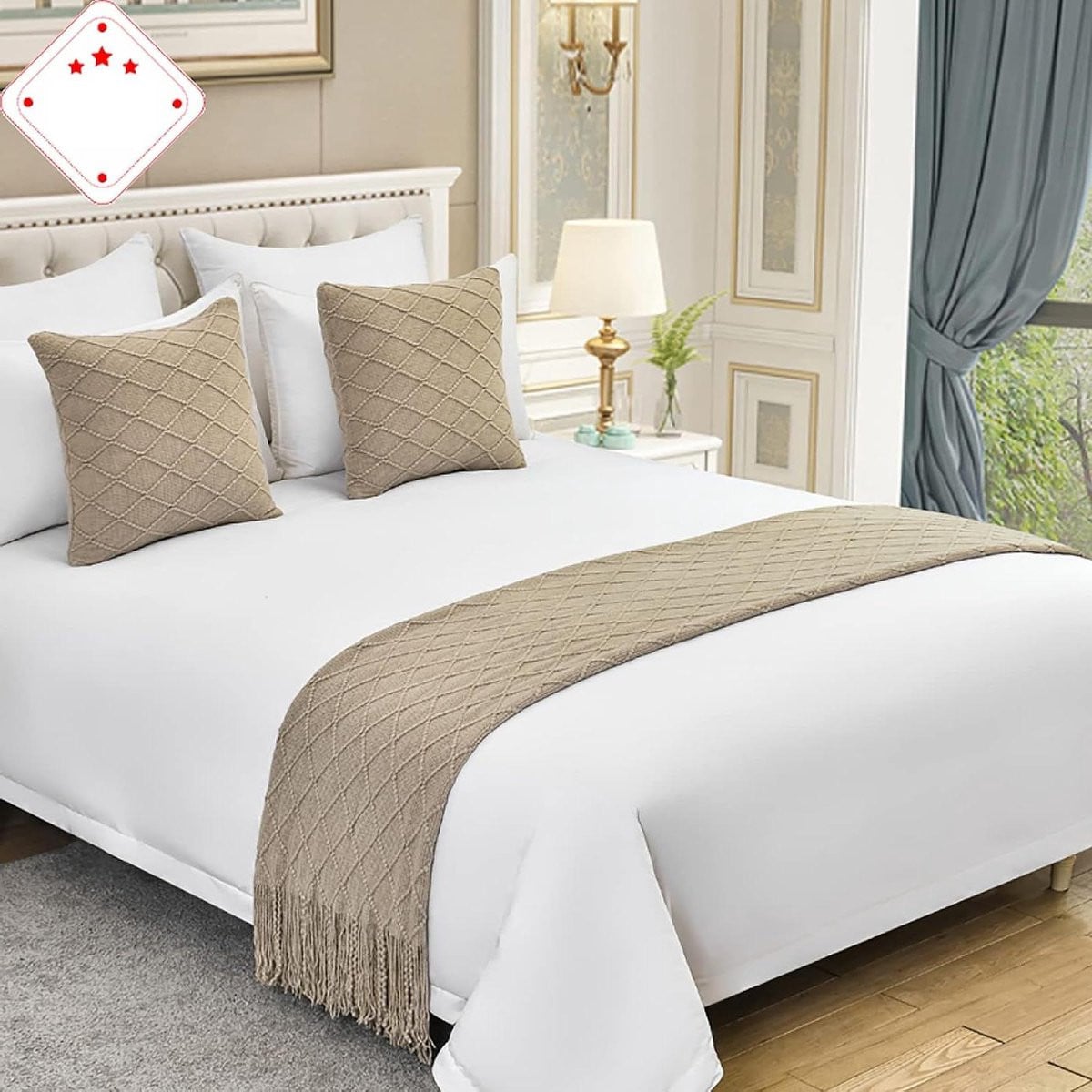 Bedloper Hotel Decoratie voor de Slaapkamer - Breedte: 65 cm, Lengte: 260 cm