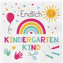 Servietten KINDERGARTEN (BHT 33x33x2 cm) - BHT 33x33x2 cm