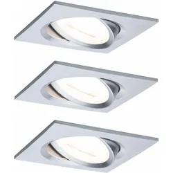 Paulmann, Einbauleuchte, Einbauleuchte Nova Set (GU10, Aluminium)