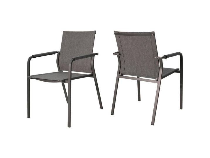 Stapelsessel, Schwarz, Metall, Gartenmöbel, Gartenstühle, Gartenstühle stapelbar