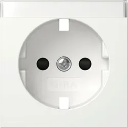Gira Abdeckung. SCHUKO-Steckdose BSF + SH Reinweiß 492303