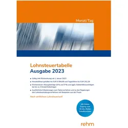 Lohnsteuertabelle Monat/Tag 2023, Fachbücher