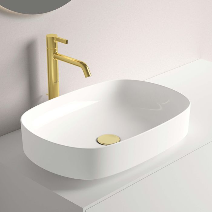 Ideal Standard X Aufsatzschale T440201 ohne Überlauf, ohne Hahnloch, 550 x 380 x 155 mm, weiß