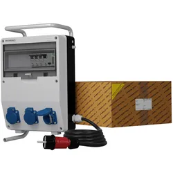 Stromverteiler TD-S/FI 3x230V Stromzähler MID Kabel Gestell Doktorvolt® DV-0489-D