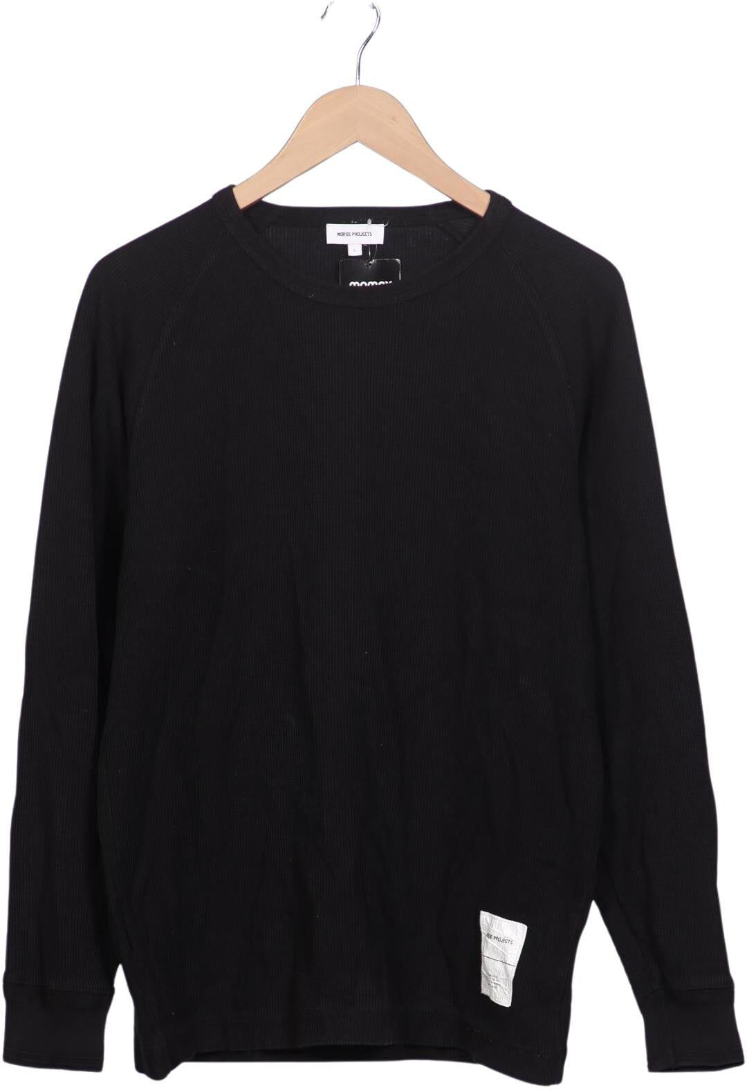 Norse Projects Herren Langarmshirt, Schwarz, Gr. L, Baumwolle - Second Hand