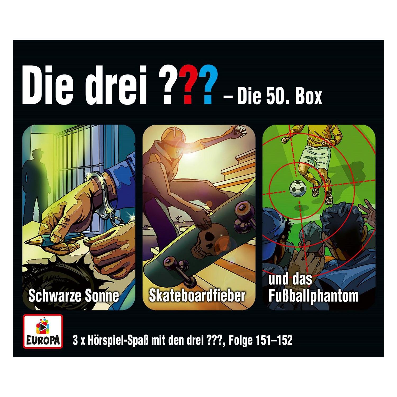 Europa Die drei DREI FRAGEZEICHEN - 50 Box (F151-153) (André Minninger, Die drei ???, Deutsch) (58741152)