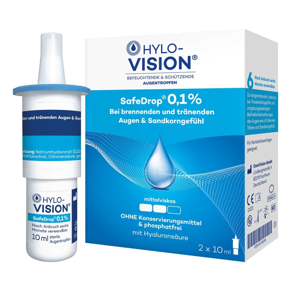 OmniVision GmbH Hylo-Vision Safedrop 0,1% Augentropfen 05730246
