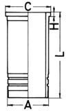 Kolbenschmidt Zylinderlaufbuchse 89862110 120mm Für Volvo