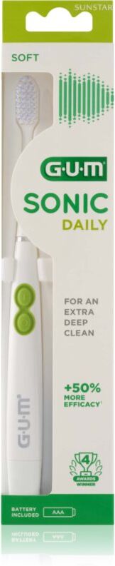 G.U.M Sonic Daily brosse à dents sonique White 1 pcs