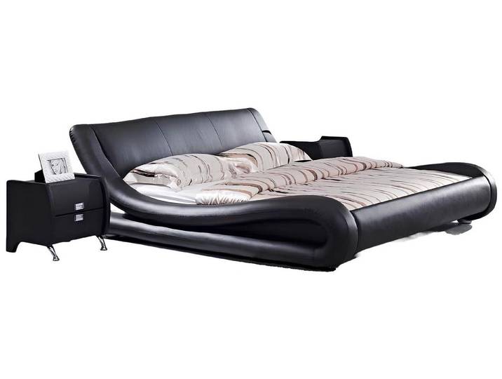 Xlmoebel Lederbett Luxuriöses Lederbett mit stilvoller Polsterung in modernem Design (Bett Modell  4761), Hergestellt in Europa
