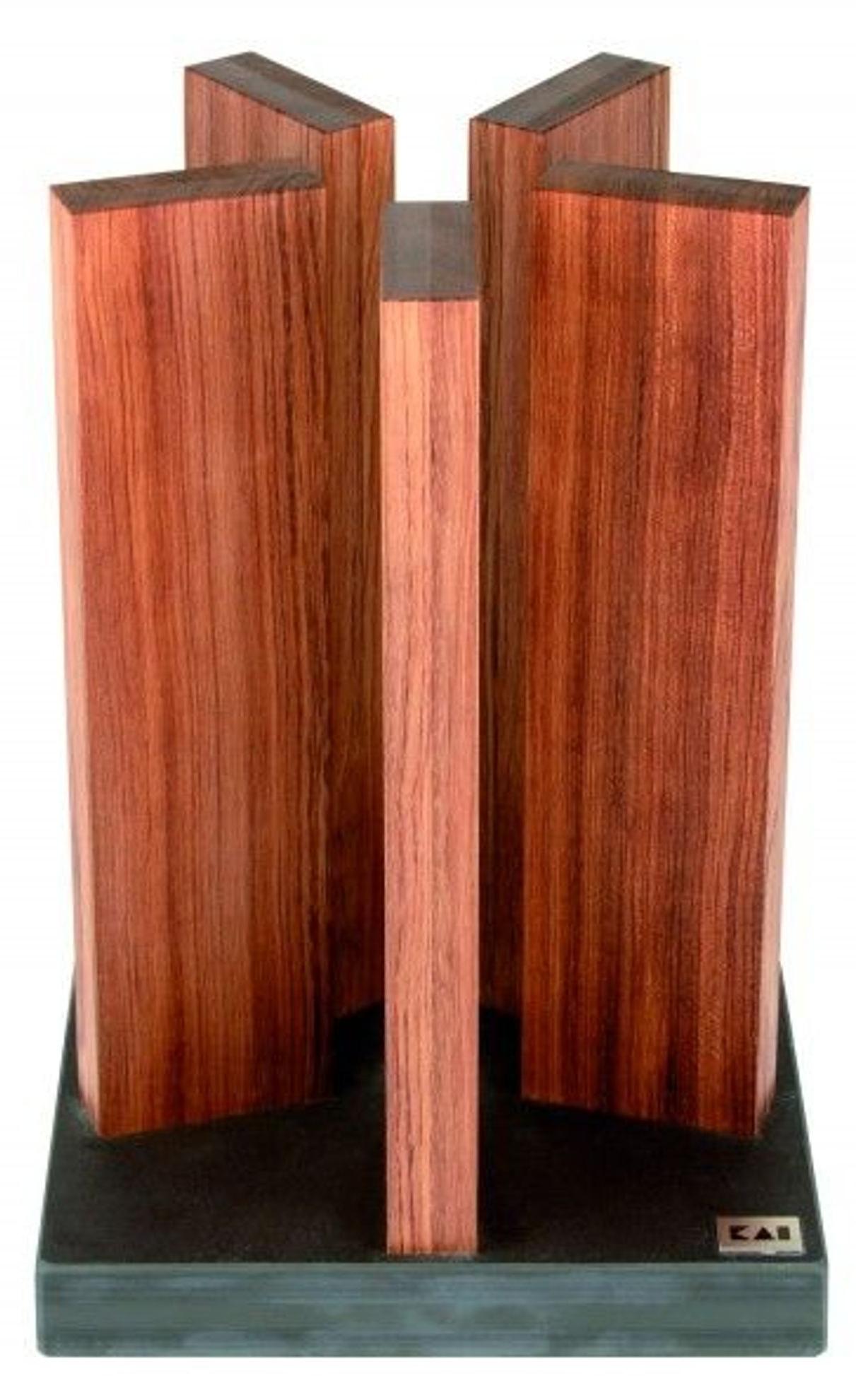 KAI Magnet-Messerblock "Stonehenge" RedWood/Granit