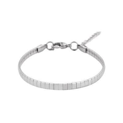 Armband LADY, silber (silberfarben, silberfarben), Armbänder, Damen, Edelstahl, Armkette