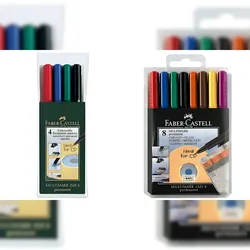 FABER-CASTELL Faber Castell Marker Multimark permanent F 0,6 mm 8er Etui