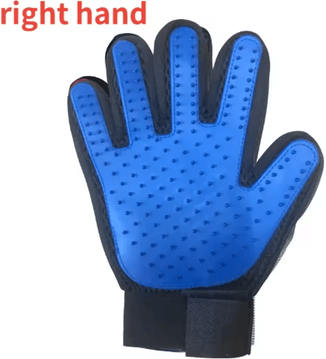 Inspire Picks Pet Grooming Glove Hair Remover Brush For Cats And Dogs right Blue