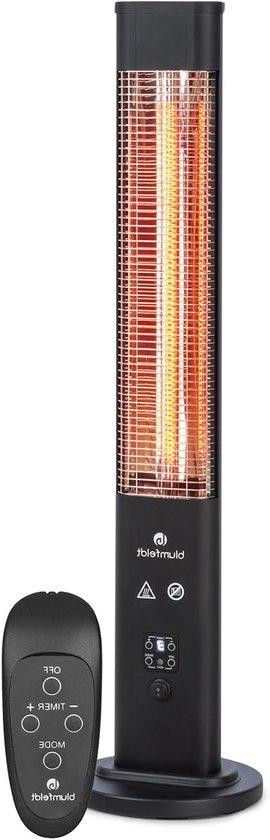 Blumfeldt Warmtestraler Staande kachel met IR ComfortHeat technologie 1200 watt Zwart