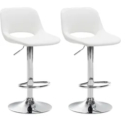 CLP 2er Set Barhocker Camden I Kunstleder-Bezug