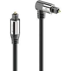 Sonero Premium optisches S/PDIF Toslink Kabel mit Winkelsteckern 1x90°, 1,0m