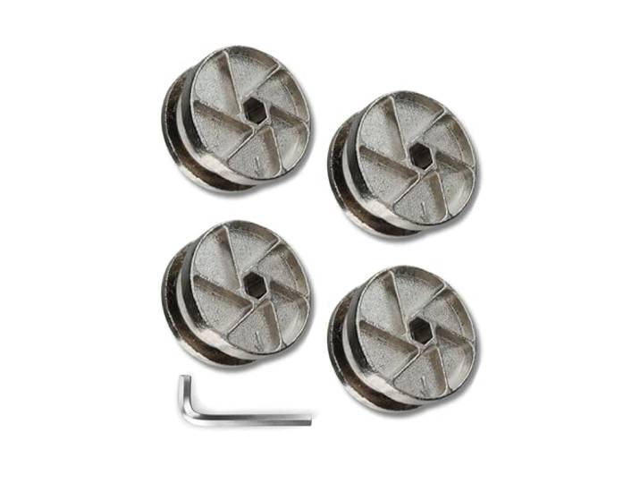 Verrous de roue de rechange robustes compatibles avec IKEA 114670 comme pièces de cadre de lit pour MALM\, BRIMNES\, BIRKELAND et plus (4\, 35 mm)