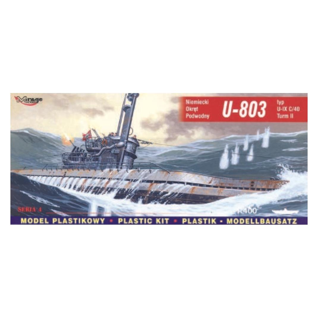Mirage Hobby Deutsches U-Boot U 803 Typ IX C/40 Turm II (40044)