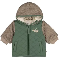 Feetje Plüschjacke mit Kapuze Ente, beige | gruen, 86
