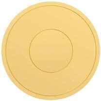 Uplift Essentials Multi Size Round Silicone Trivet & Heat Insulation Meal Mat yellow 6.3 In