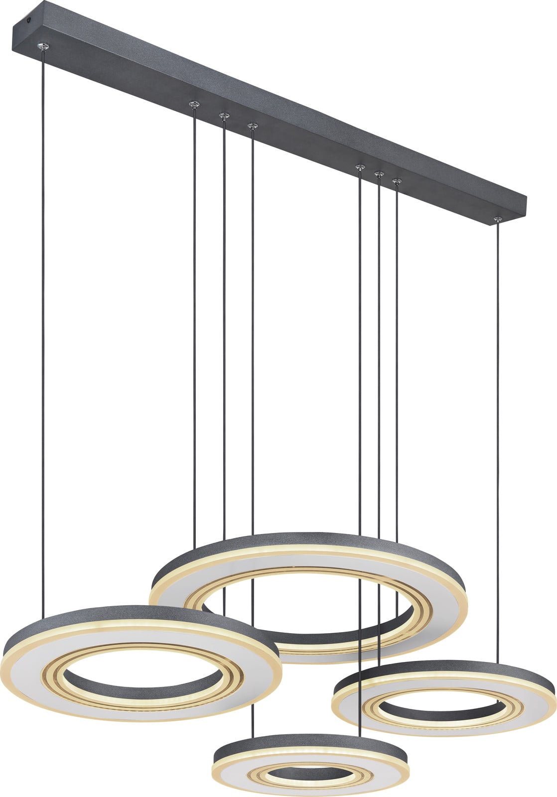 Globo Lighting LED-hanglamp II Blasius design wit/zwart B/D/H: 100 x 120 x 50 cm