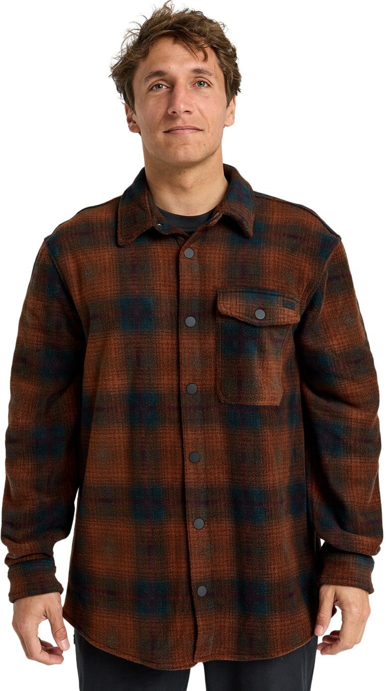 Fleecepullover BILLABONG "Furnace Flannel", Herren, Gr. S, braun (schwarz cedar), Obermaterial: 100% Polyester., Sweatshirts Fleecepullover schwarz cedar S