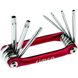 Cimco, Sechskantschlüssel, Torx-Stiftschlüssel-Satz im Handklapphalter, 8-teilig, T9-T40