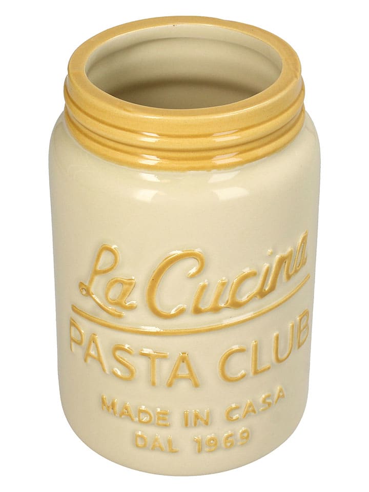 Kersten Vase ''La Cucina'' in Creme/ Gelb - (H)15 x Ø 10 cm - onesize