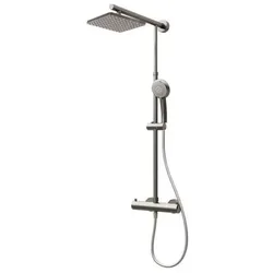 Schulte DuschMaster Rain mit Thermostat Edelstahl,.. - Duschkabine