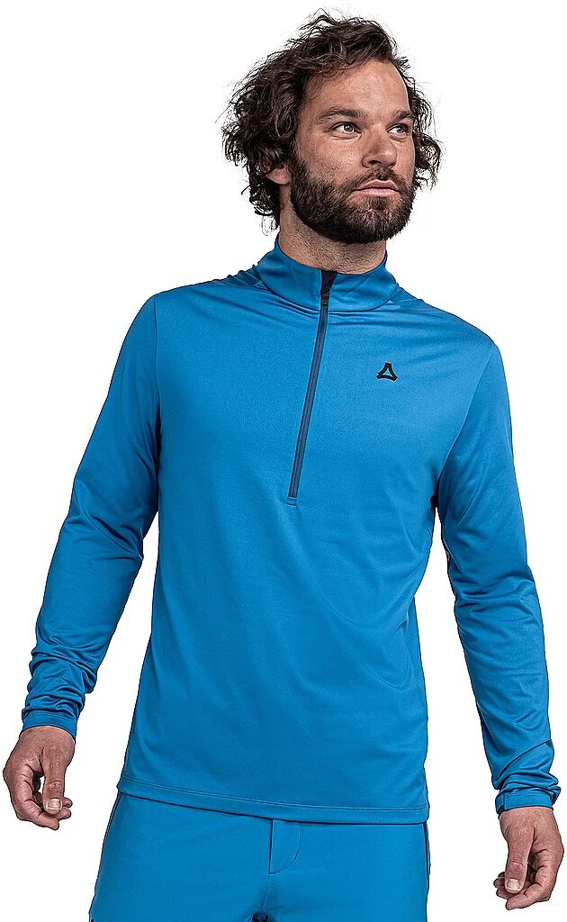 SCHÖFFEL Herren Unterzieh Zipshirt Style Pine blau   52 M