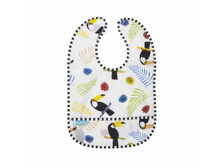 Kushies CleanBib Lätzchen ohne Ärmel 6-12 Monate Vögel