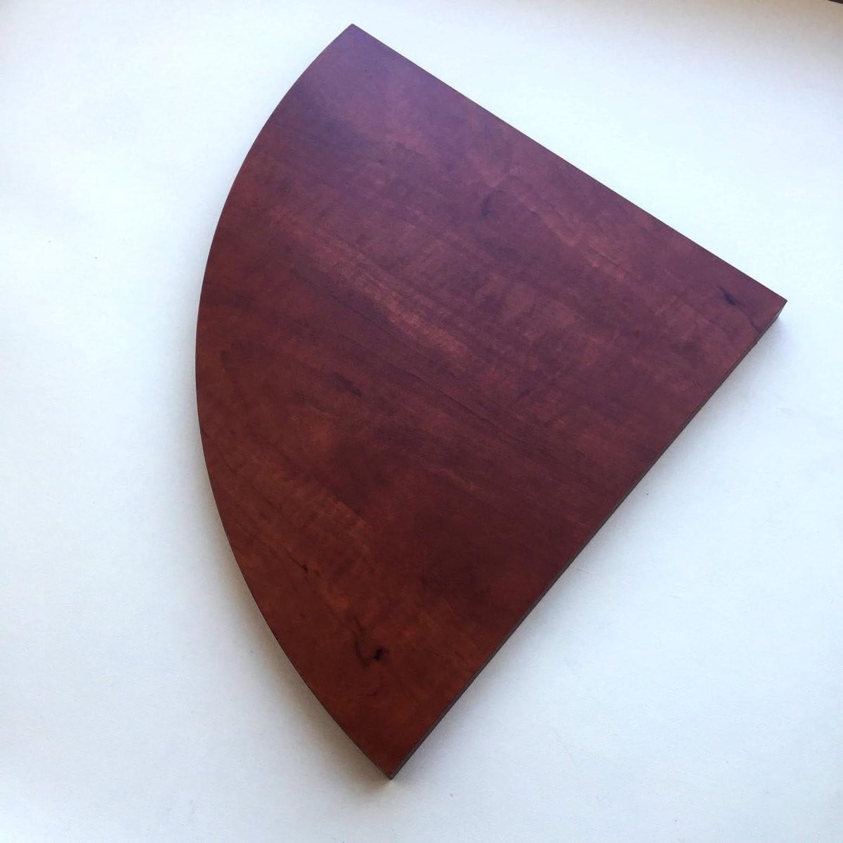 Hoekplank Wandrek van Gecoat Hout in Kersen voor de Keuken, Woonkamer of Badkamer