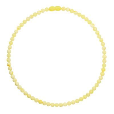 Gliederkette OSTSEE-SCHMUCK "Ostsee-Schmuck Kette Kugel 6 mm Kette Kugel 6 mm" Gr. 45, gelb, Halsketten, Damen, 45cm, Bernstein, L: 42, Gliederkette