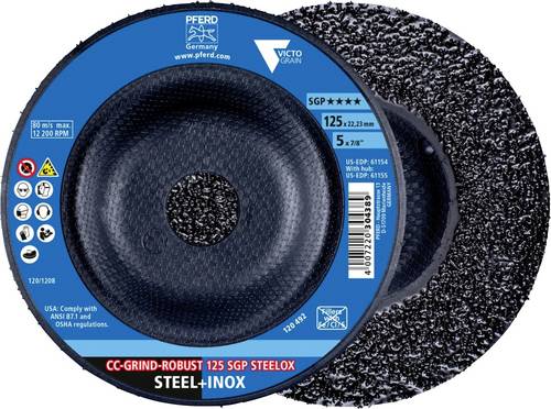 PFERD TOOLS 64195126 Schleifscheibe Durchmesser 125mm Körnung (num)=36 10St.