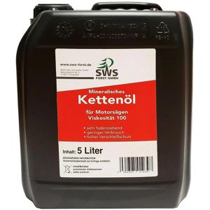 SWS SWS Sägekettenöl O10- MIN5, Haftöl mineralisch, mit Haftzusatz, 5 Liter