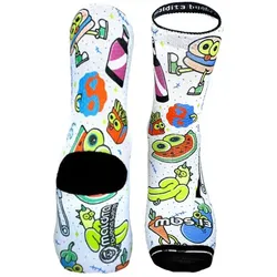 MALDITA BUENA SUERTE Socken Food | weiß L | 41-43