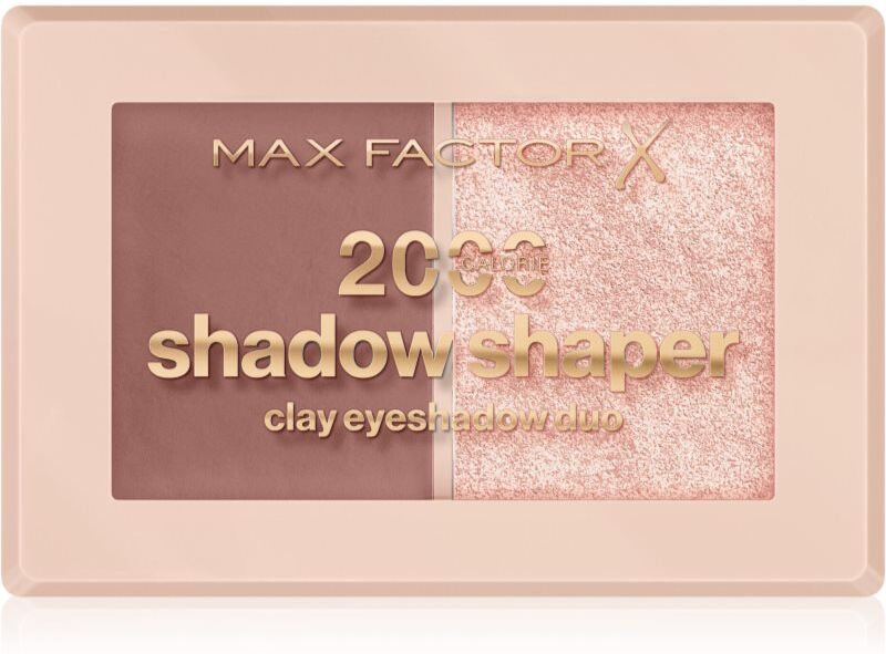 Max Factor 2000 Calorie Shadow Shaper duo eye shadow shade 010 Clay Gleam 4 g