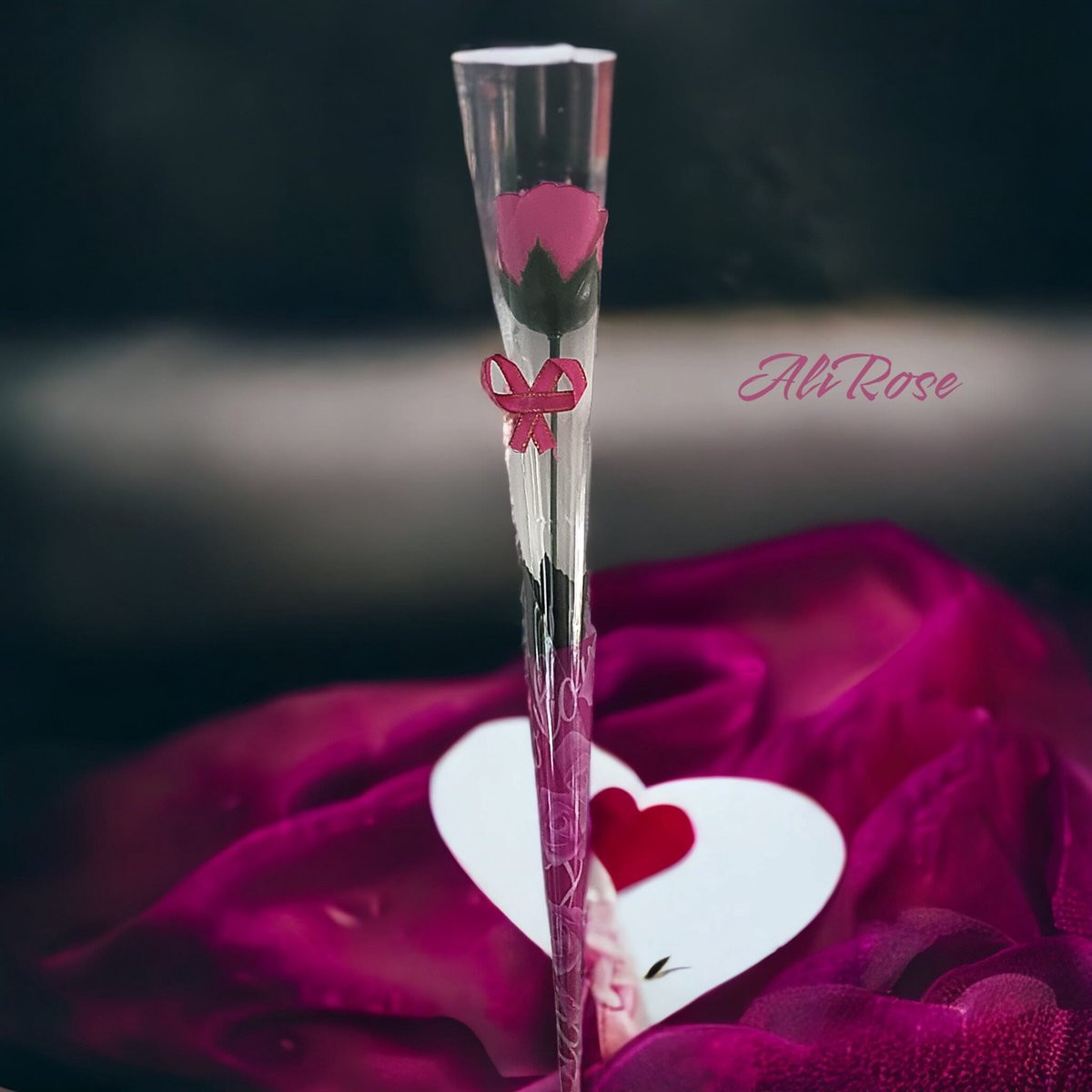 AliRose Natuurlijk Zeep Boeket Roos - Barbie Roze - 5 Stuks