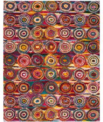 SAFAVIEH Fiesta Shag Rolanda Abstract Rug