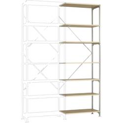 Manuflex RM4255 Fachbodenregal-Anbaumodul (B x H x T) 1000 x 3000 x 1000 mm Holzboden