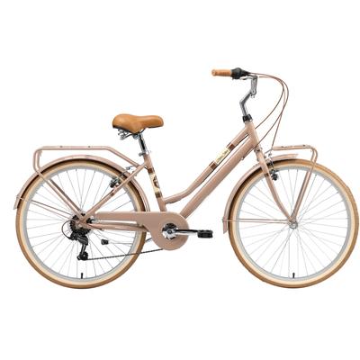 Cityrad BIKESTAR Gr. 41, braun, Fahrräder, Damen, 41cm, 26 Zoll (66,04cm), für Damen, Kettenschaltung