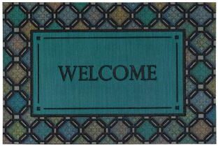 "Mohawk Home Fret Charm Welcome Multi 1'11"" X 2'11"" Door Mat - 1'11"" x 2'11"""