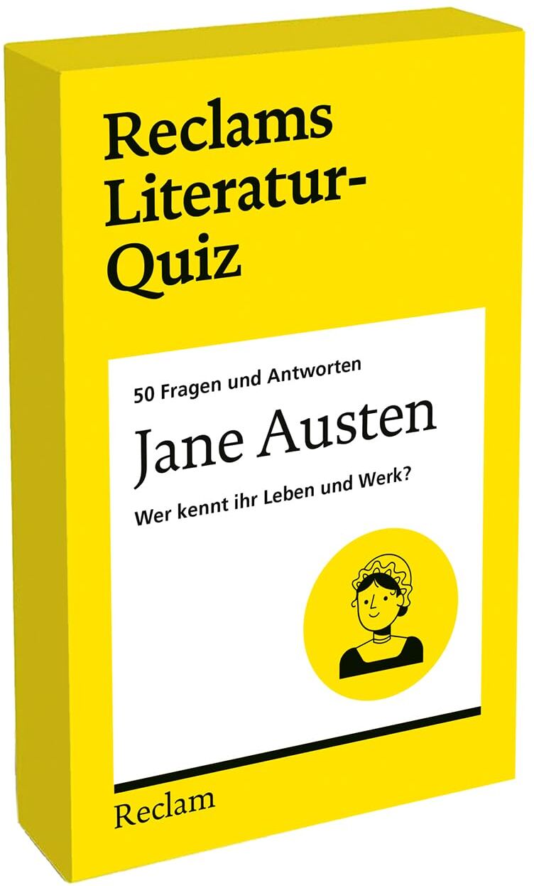 Ursula Grawe - Jane Austen. Wer kennt ihr Leben und Werk? 50 Fragen und Antworten: Das Ratespiel für Austen-Fans – 54 Karten in einer Quizbox (7 x 11 cm) / 14–99 Jahren / Erwachsene - Preis vom 03.10.2026 20:43:07 h