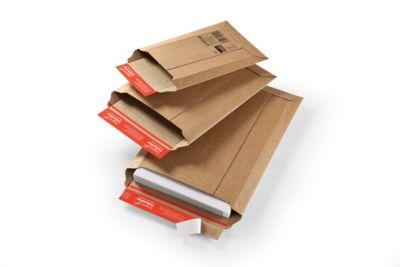 Versandtaschen mit Selbstklebeverschluss, Wellpappe, DIN B4, 290 x 400 mm, braun, 100 Stück