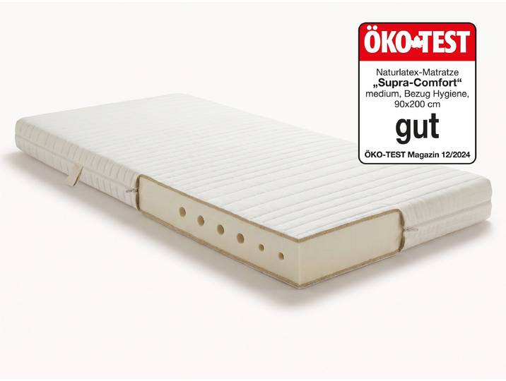 Naturlatex-Matratze Supra-Comfort - 120x200 cm - Hygiene - soft